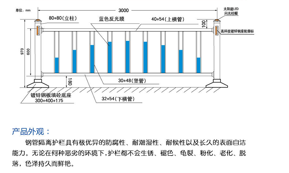 市政道路钢管护栏-12